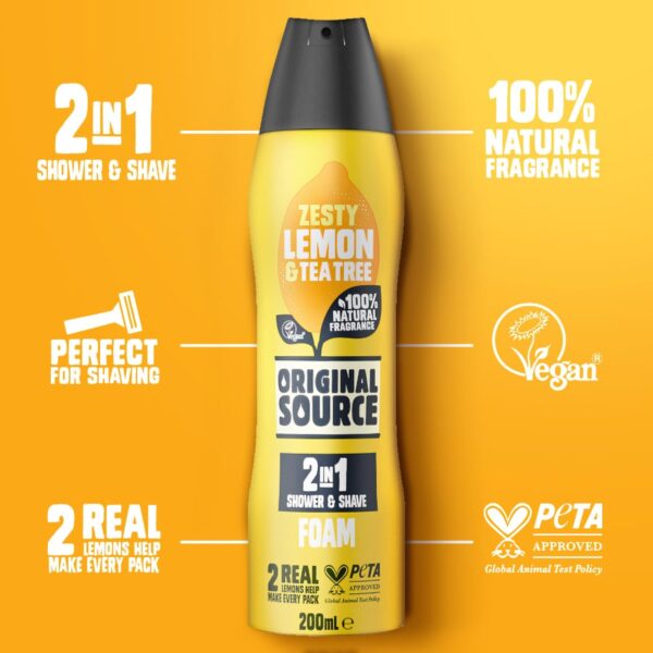 2-1 Shower and Shave - Zesty Lemon & Tea Tree