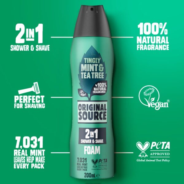 2-1 Shower and Shave - Tingly Mint & Tea Tree