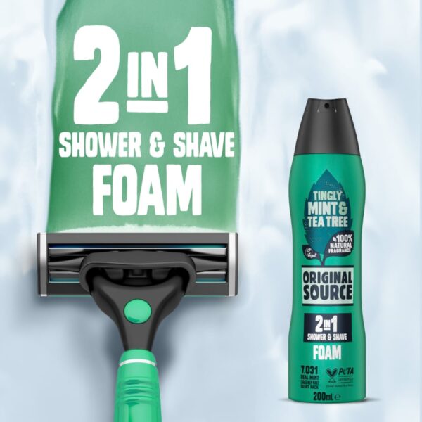 2-1 Shower and Shave - Tingly Mint & Tea Tree